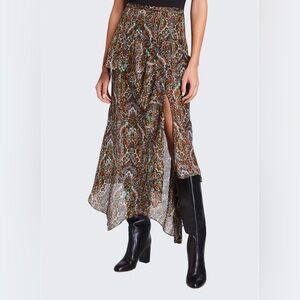 Veronica Beard Trixie paisley skirt womens size 8